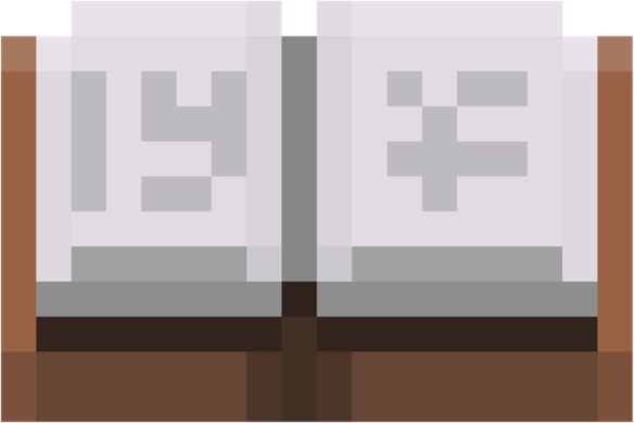 Libro abierto de Minecraft