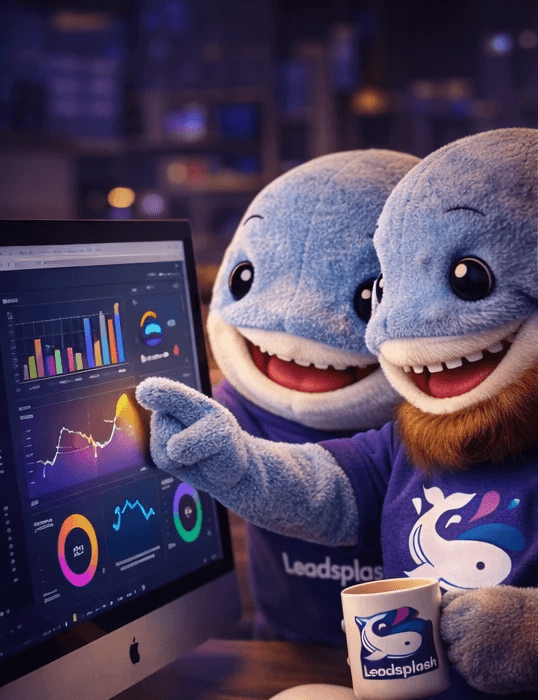 Abstract flowing waves of pink and blue colors.