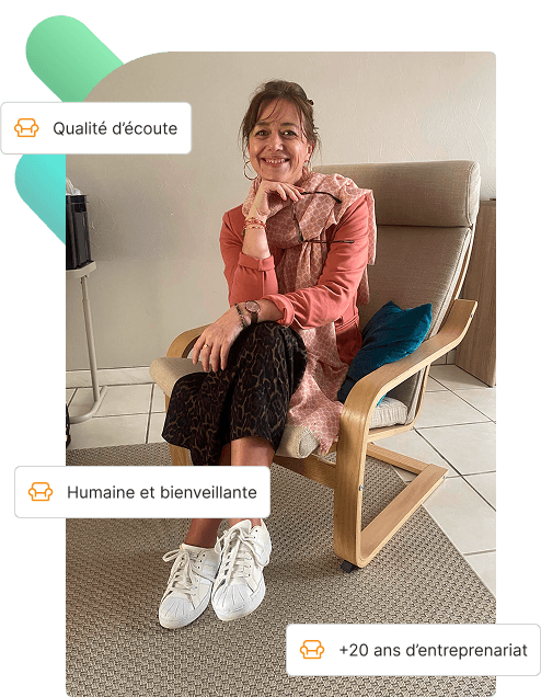 Photo de Gaëlle Gacouin qui est mentore pour les dirigeants d’entreprises. Elle propose un accompagnement humain et efficace.