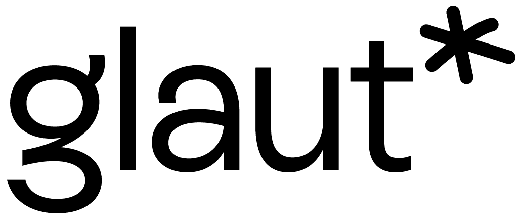 glaut* logo wordmark in black.