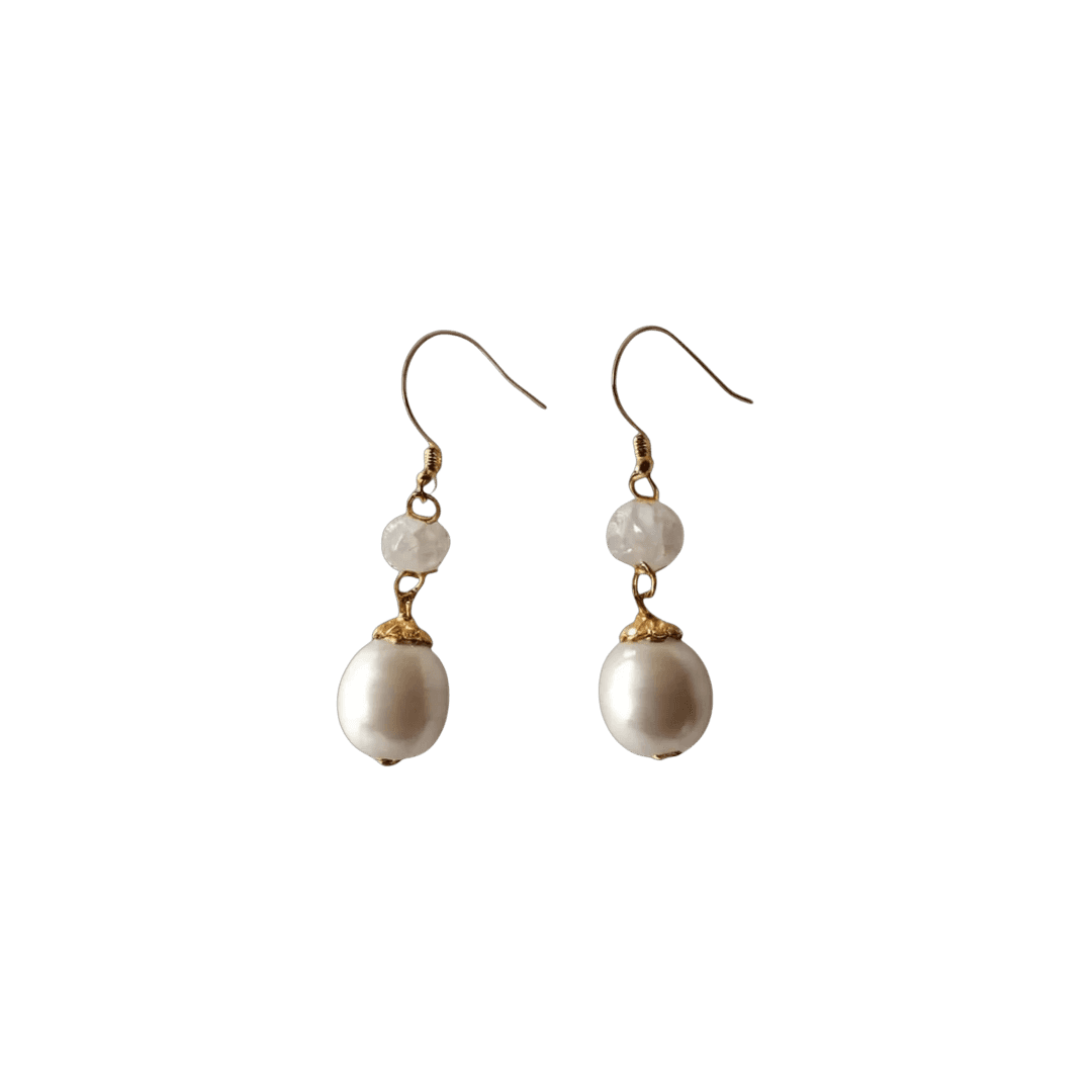 earrings on a white background