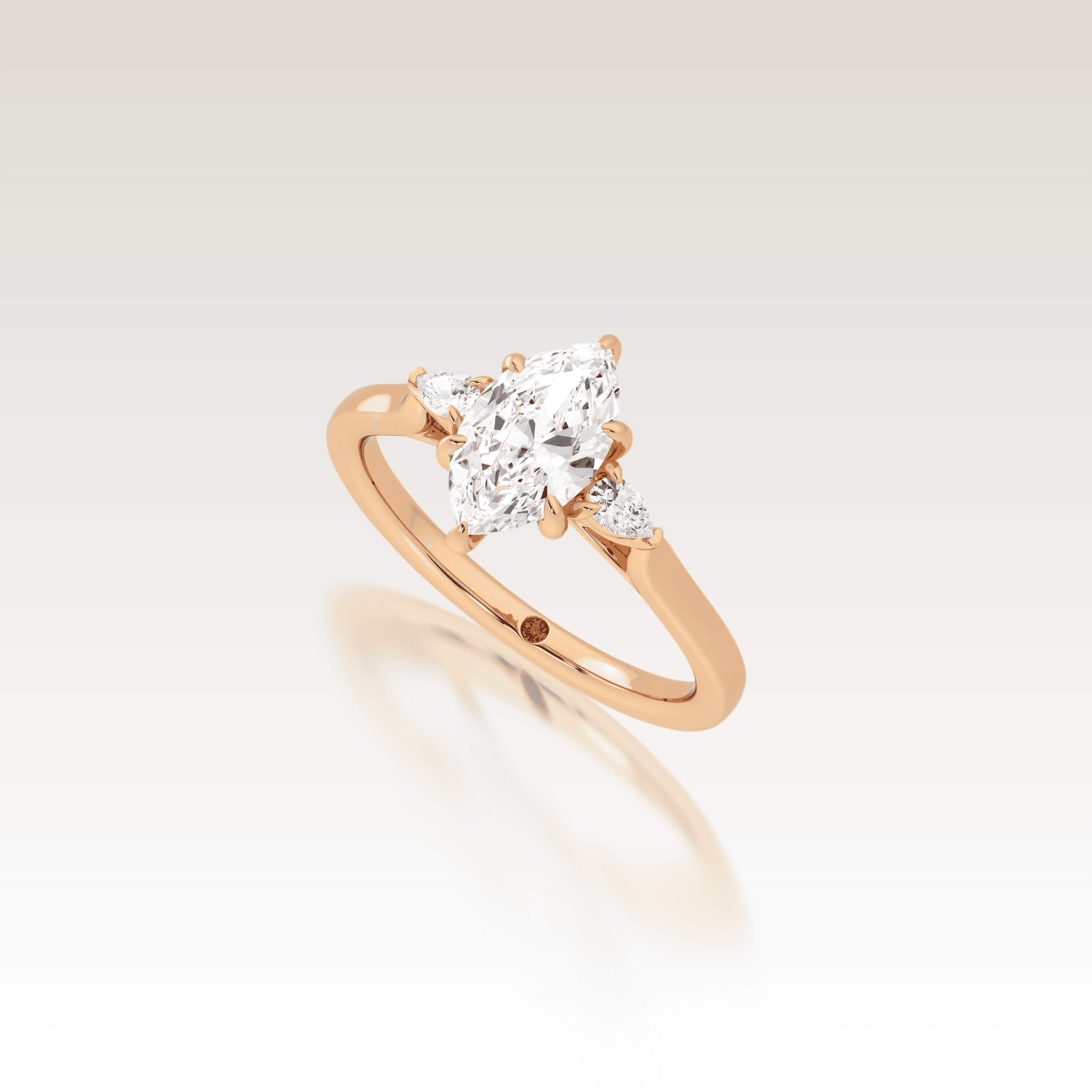 Trio Marquise Love Knot Diamond Ring image 1