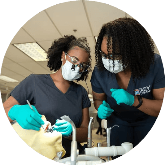 Man and woman discussing books.