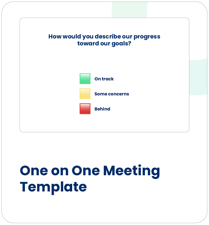 one on one meeting Template