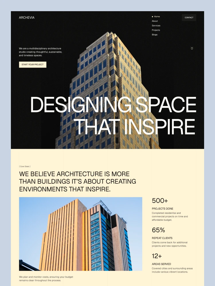 Architecture & Design Website Template