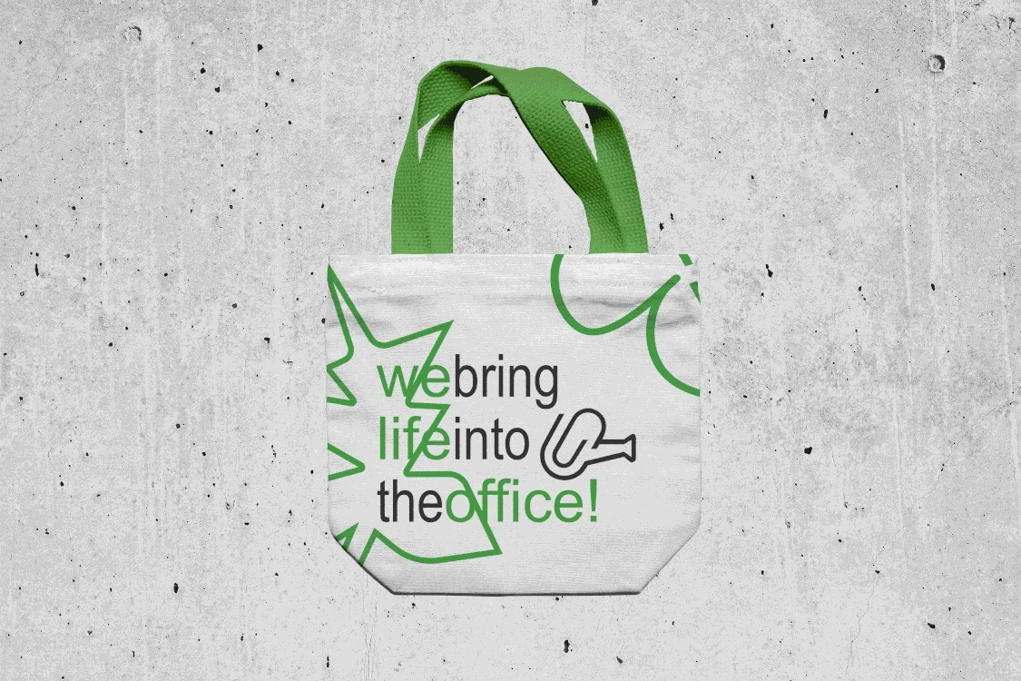 Tote bag mockup gif