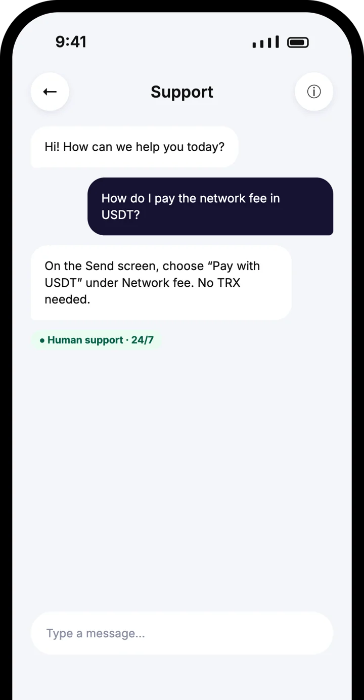 Atom Wallets app screen