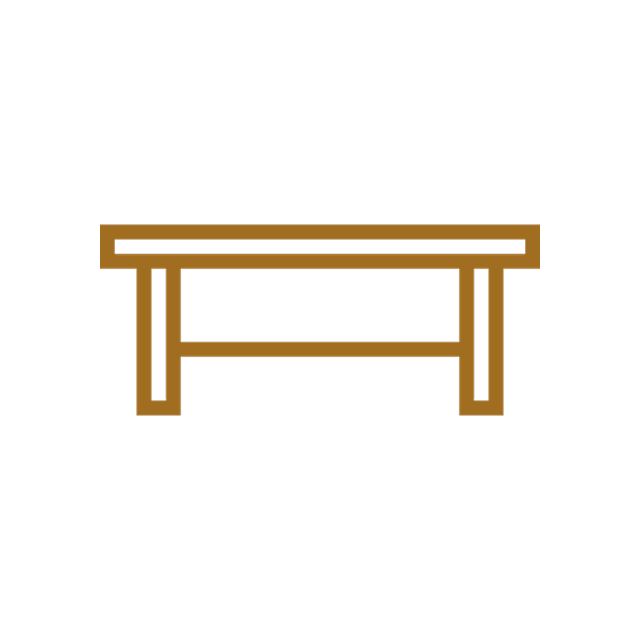 Escritorio amplio con silla