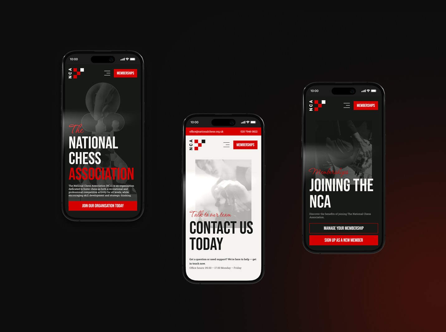 Pecometer Software UX/UI, Web and Brand Design - The NCA website template phone design