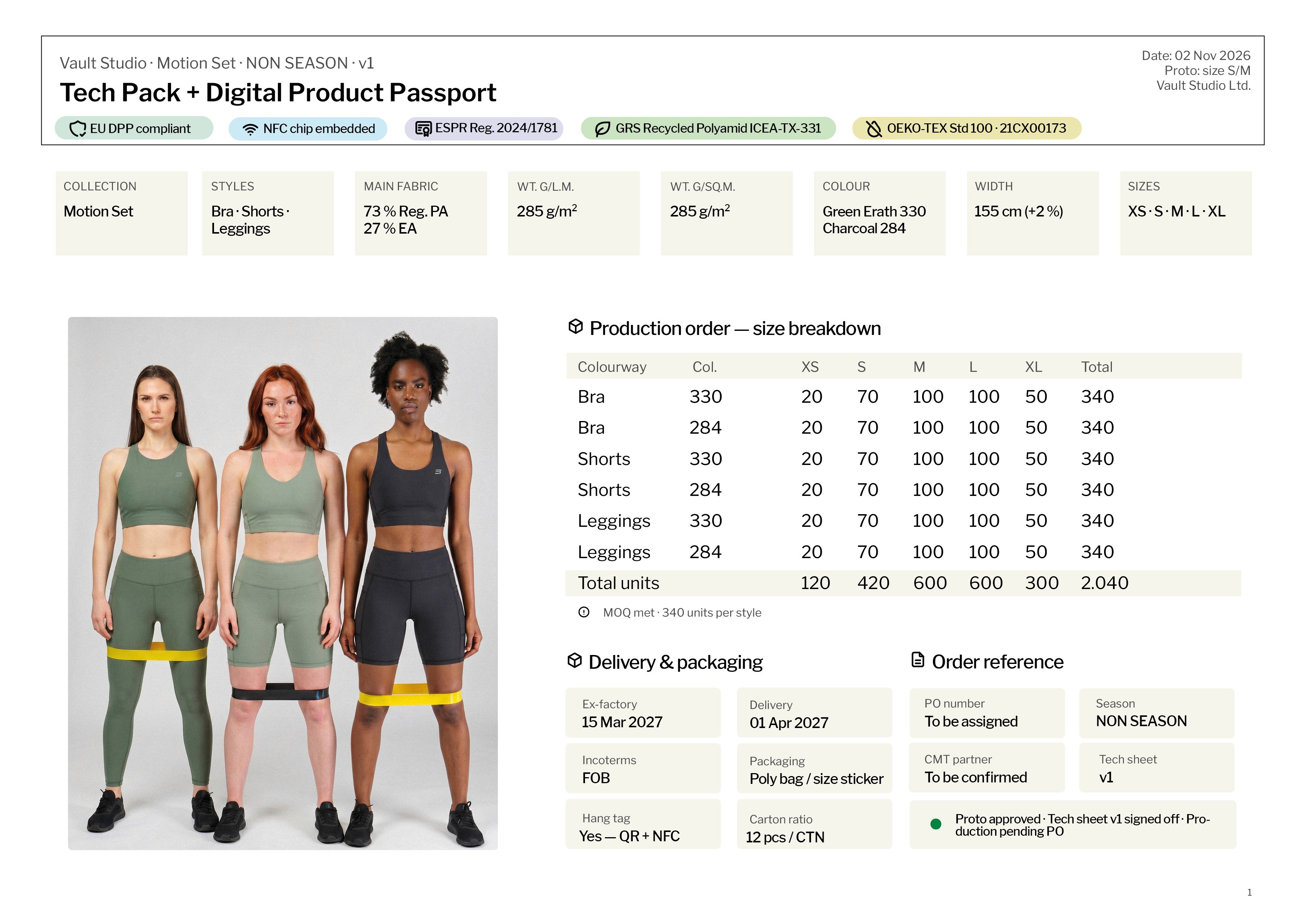 Tech Pack + Digital Product Passport