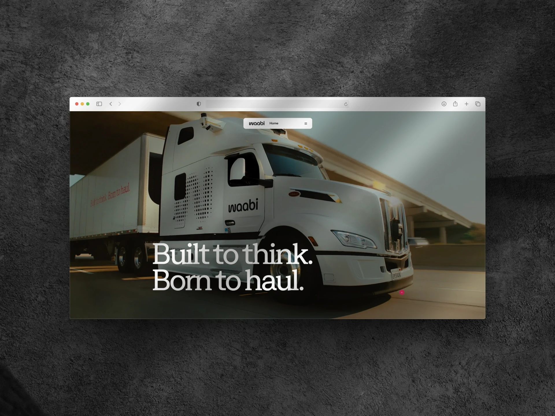 High-performance web architecture by BIGTASK for Waabi, a Physical AI ecosystem and autonomous systems platform.