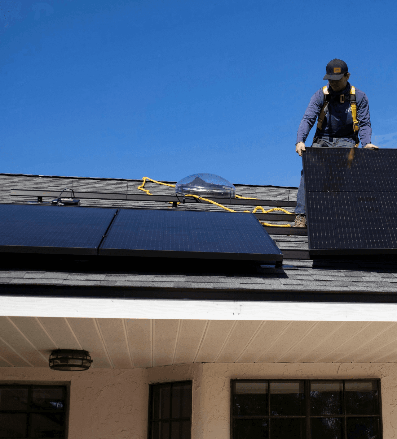 Haus mit Solarenergie