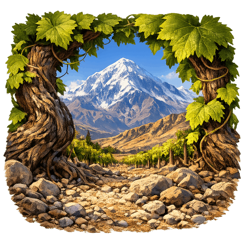 Detailed graphic of the Tupungato wine region.