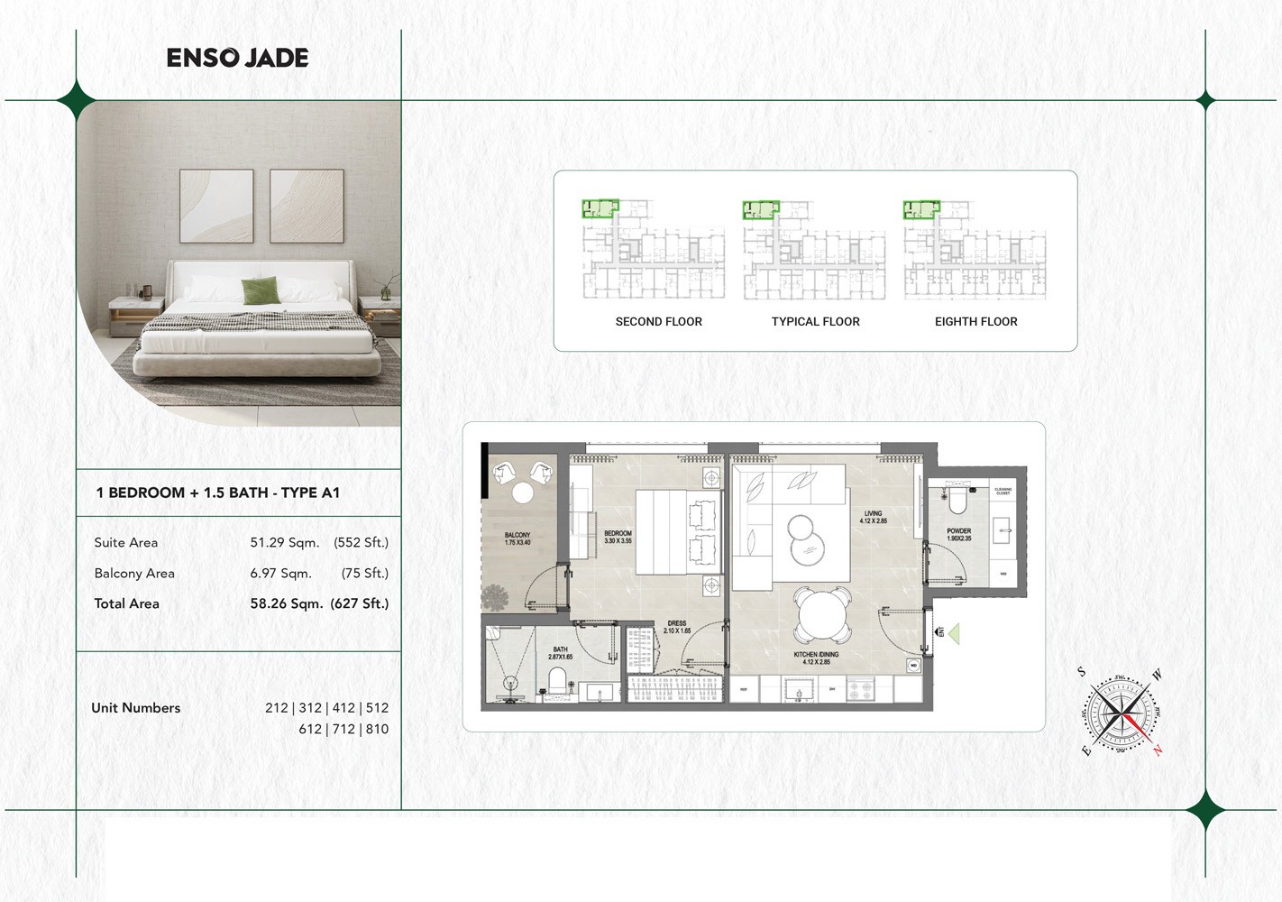 Enso Jade 1-Bedroom