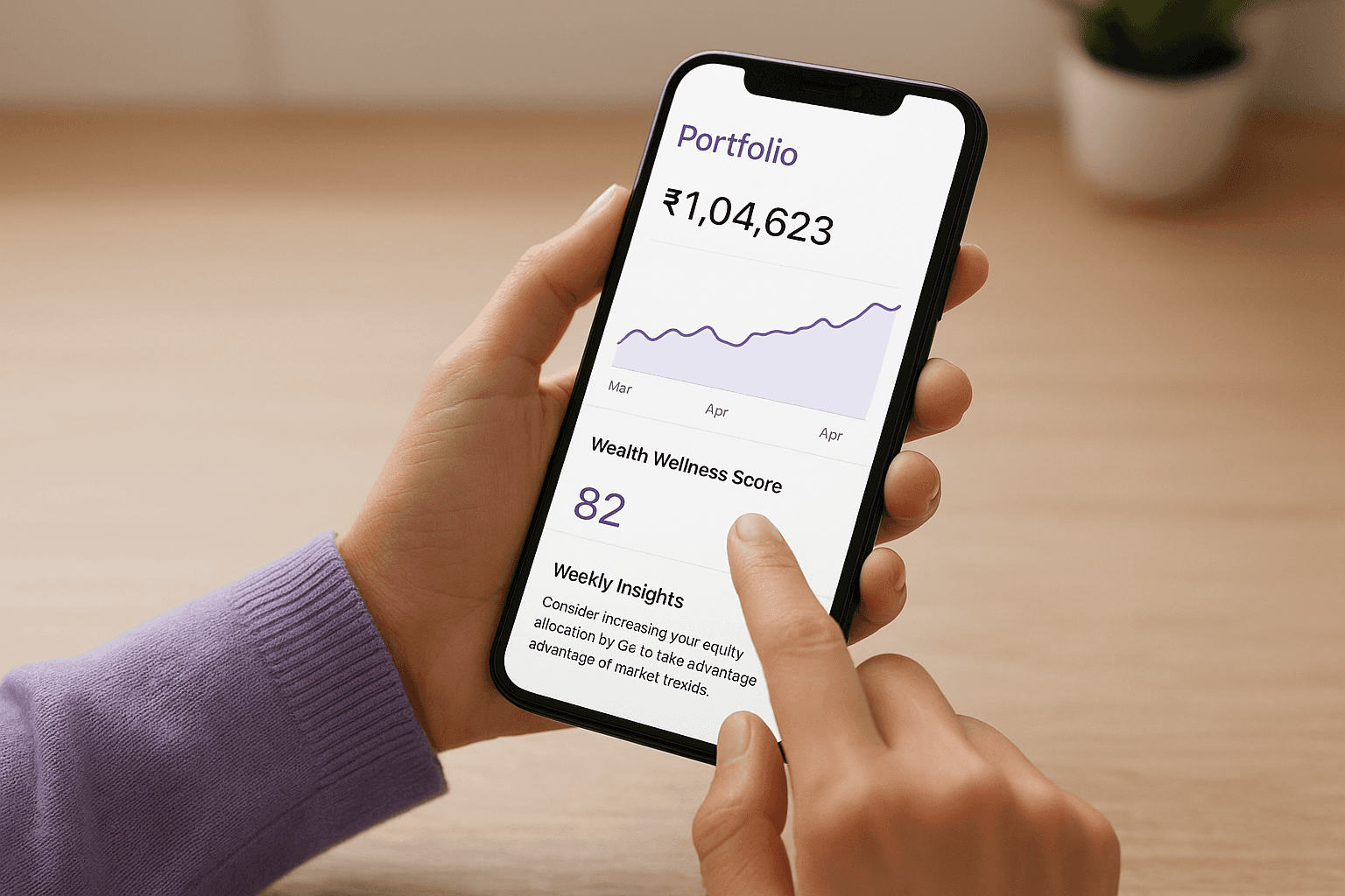 Portfolio tracking and ongoing insights