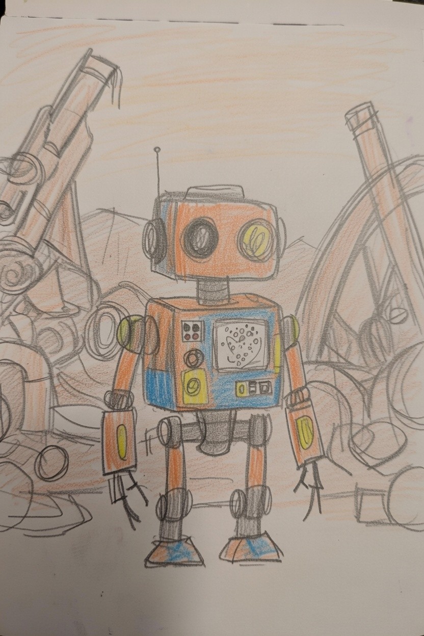 Link original drawing by a child