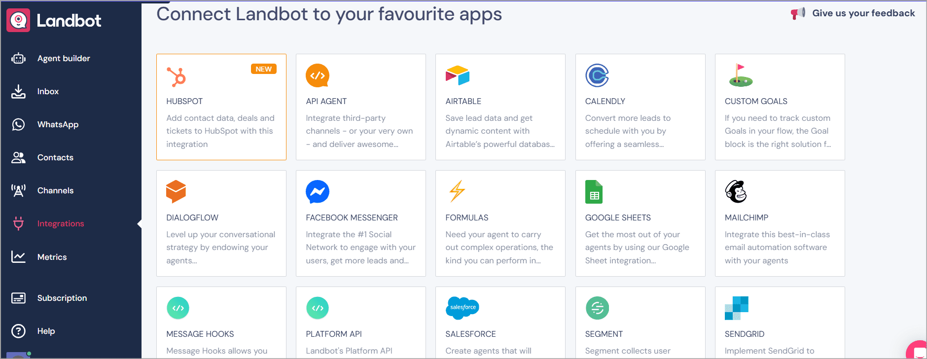 Landbot Integrations