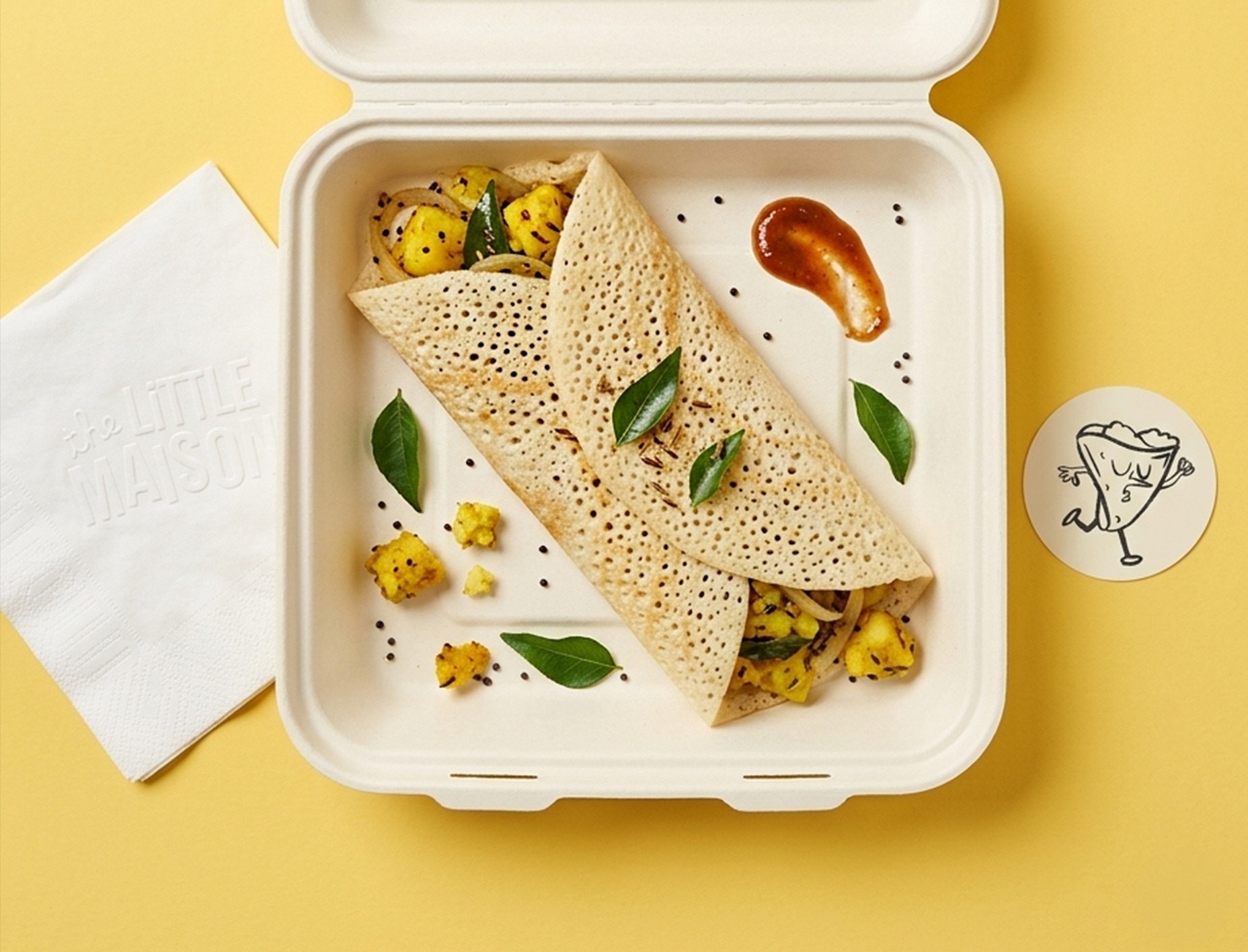 visuals for the little maison, a canadian cafe