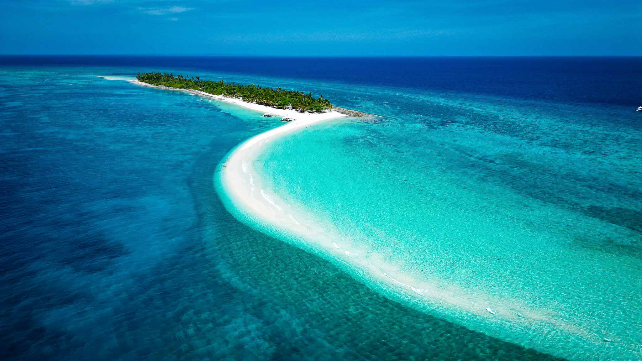 philippines drone island kalanggaman