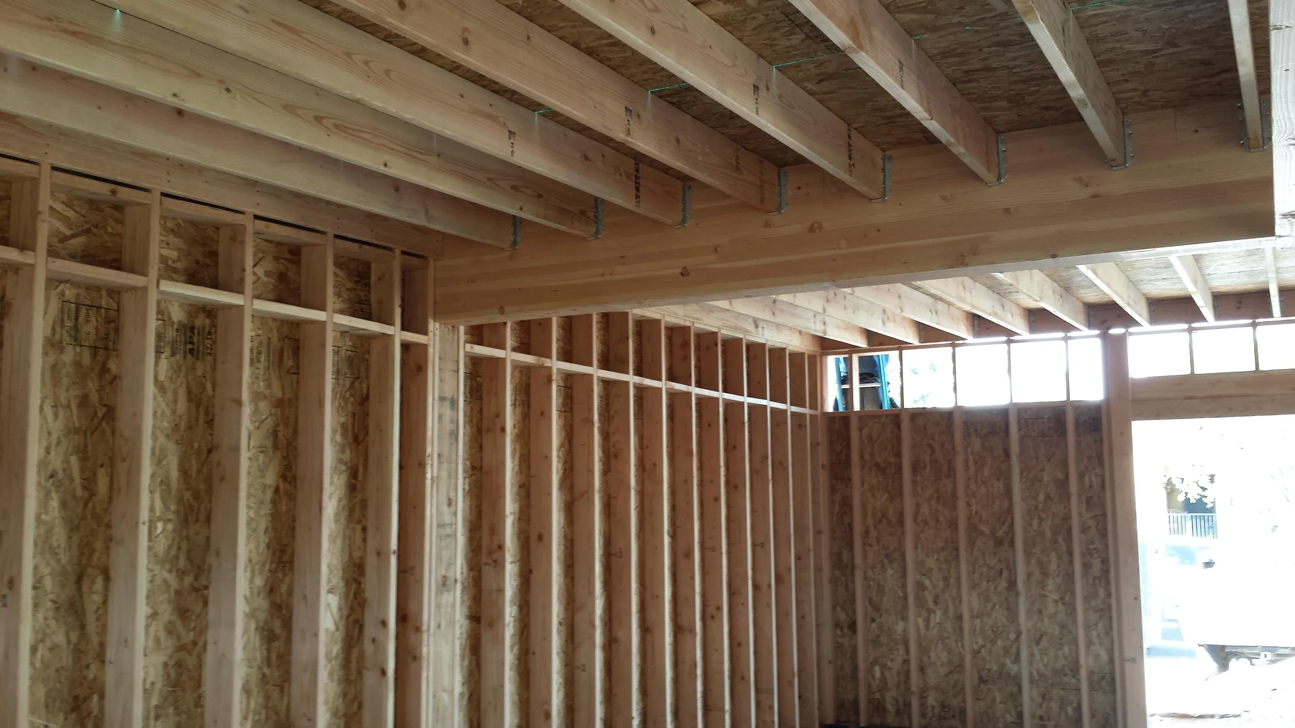 Framing work by Silva Diversified Construction in Tucson