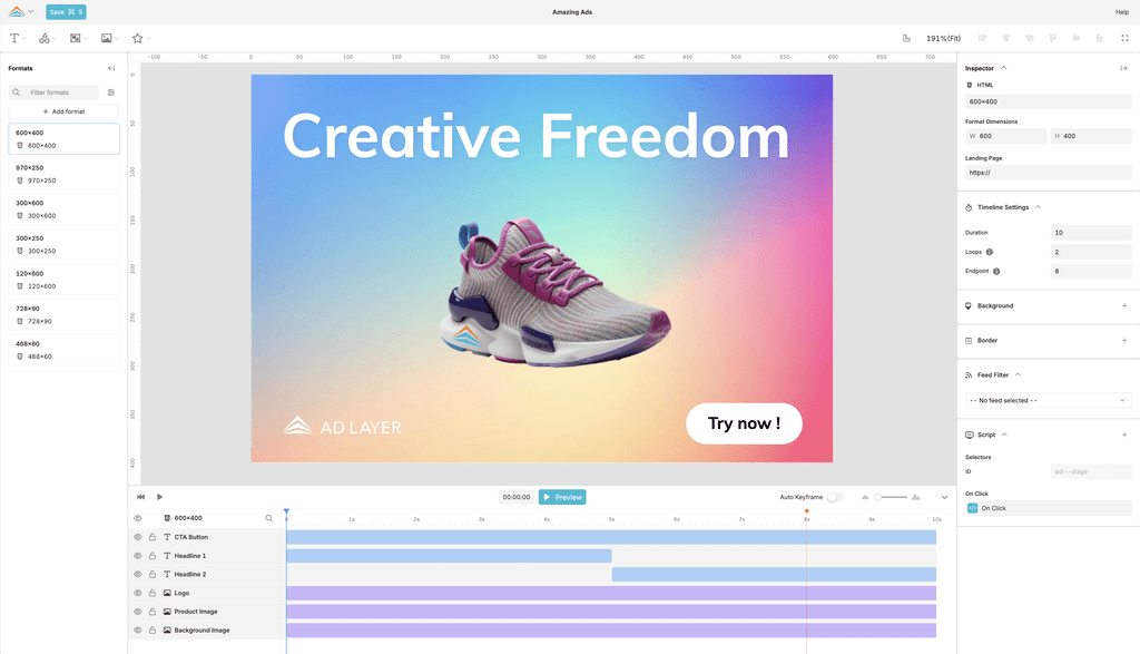 Ad Layer Ad Builder Creative Design Tool