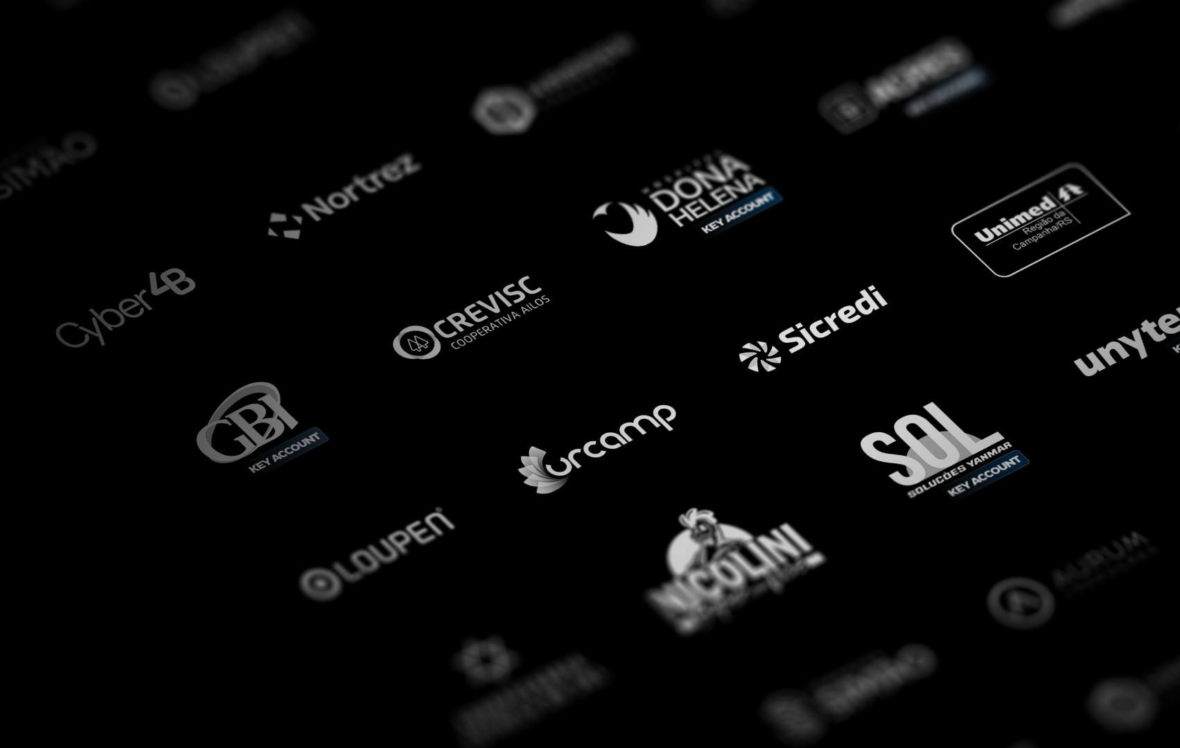 Logotipos de multiplas grandes empresas