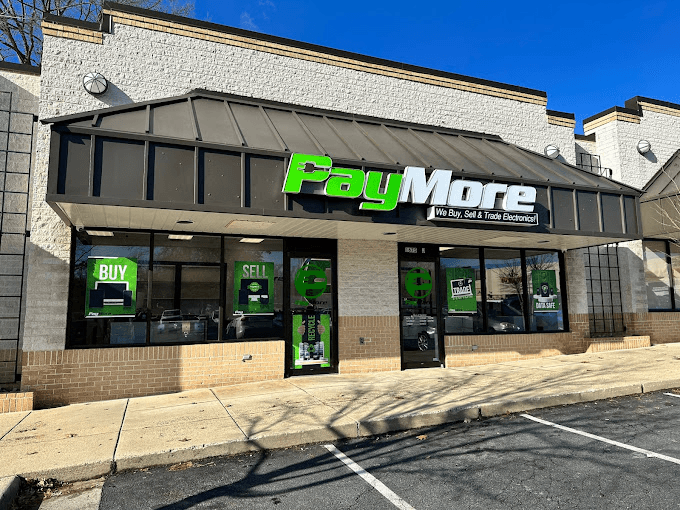 Outdoor store front of a PayMore store