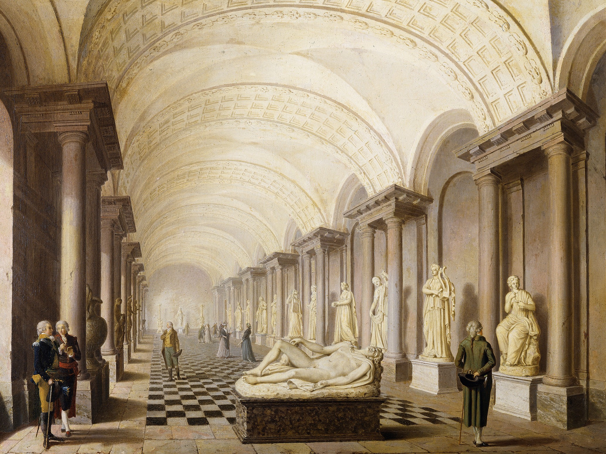 The Gallery of the Muses, in the Royal Museum at the Royal Palace, Stockholm (1796)