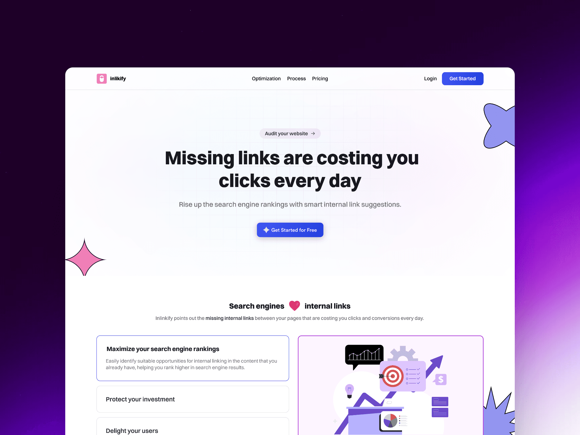 Inlinkify Website Design