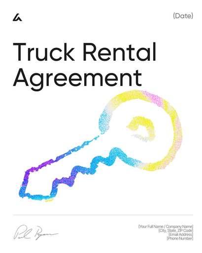 Truck Rental Agreement