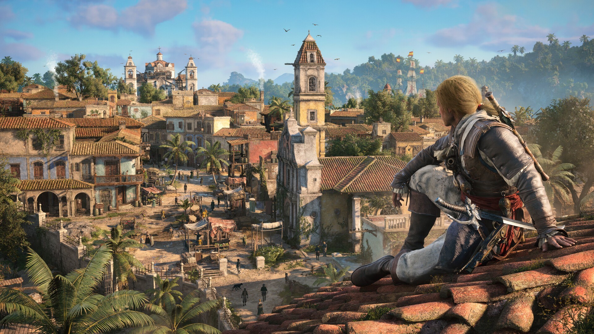 Edward Kenway observant les Caraïbes - Assassin's Creed Black Flag Resynced version 2026