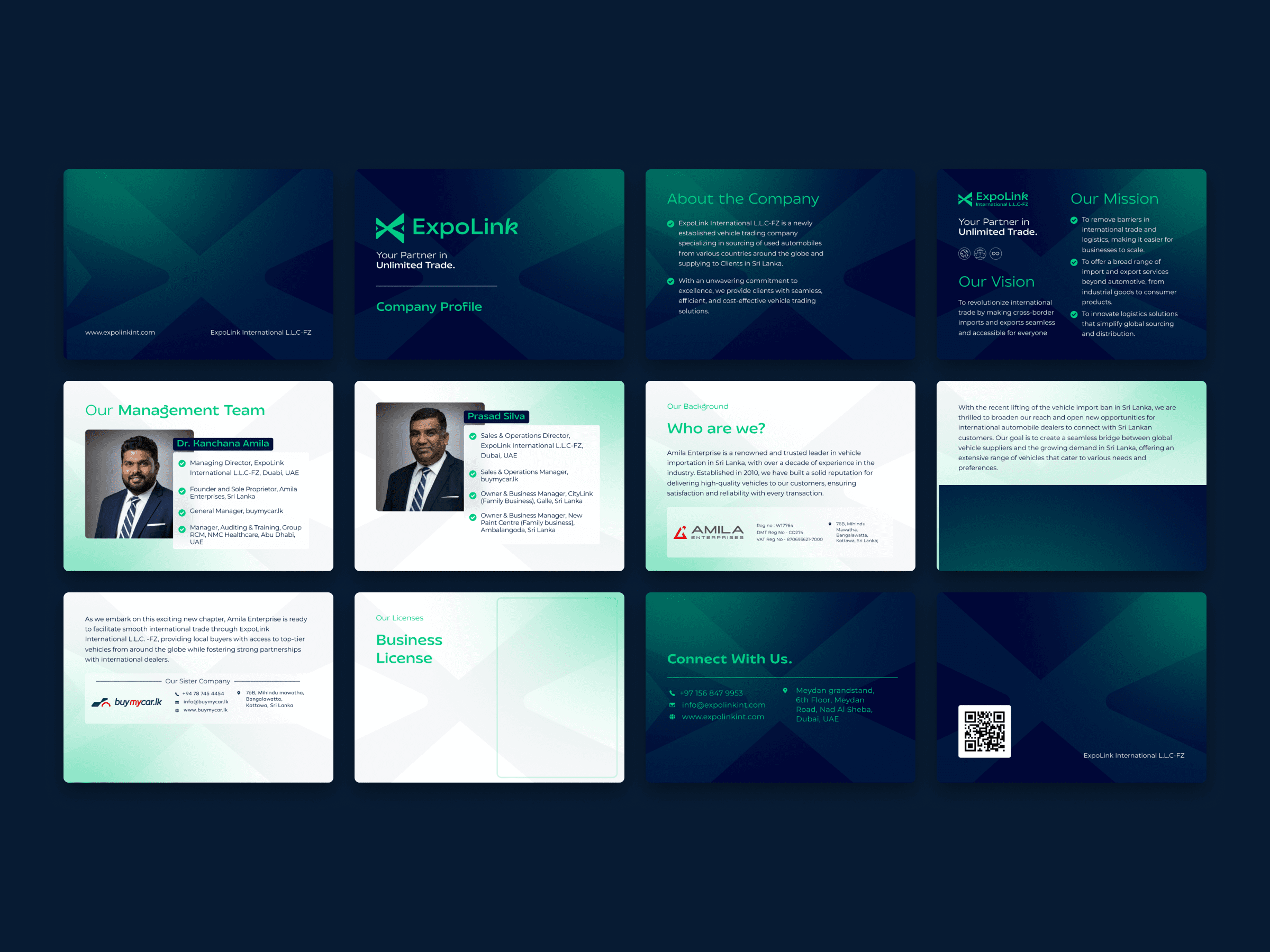 ExpoLink company profile pages
