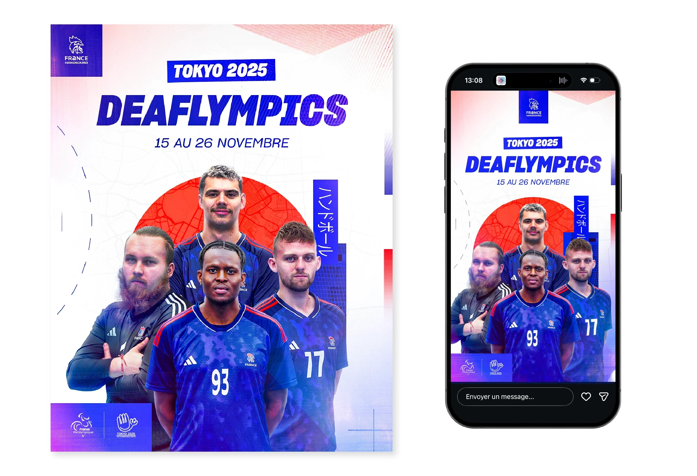 Deaflympics tokyo 2025 annonce équipe de france hand sourd
