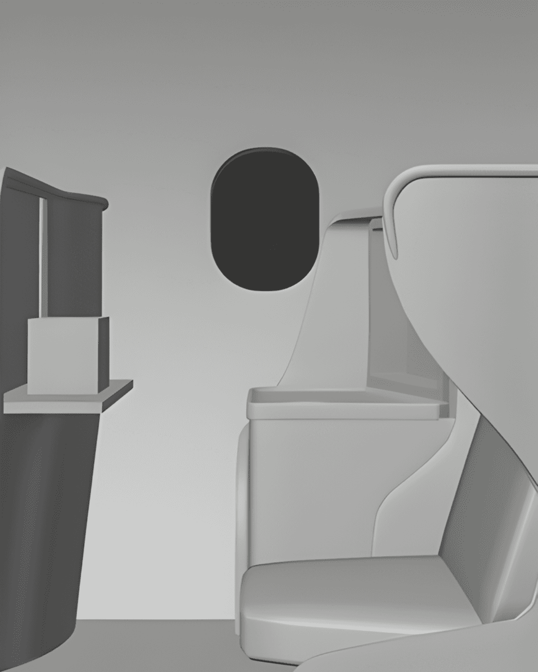 A view of an airplane wing over golden clouds through a circular Turkish Airlines cabin window