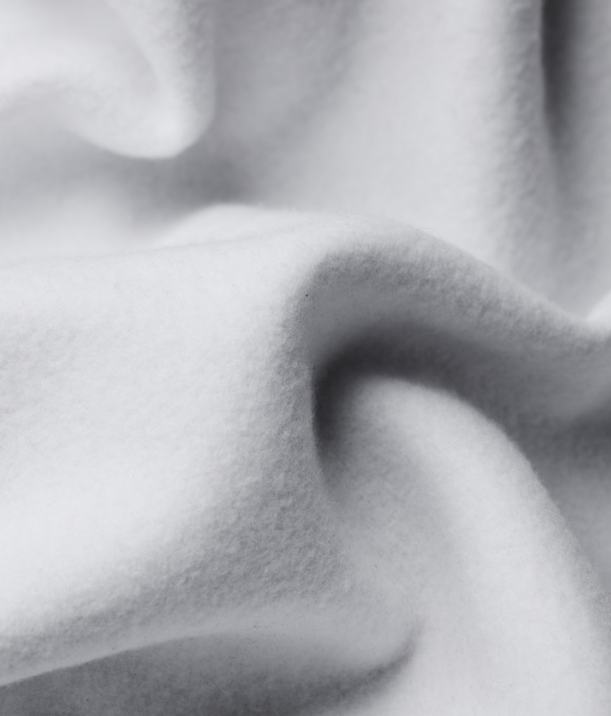 Close-up of Sunday Superior brushed 380gsm cotton blend fabric