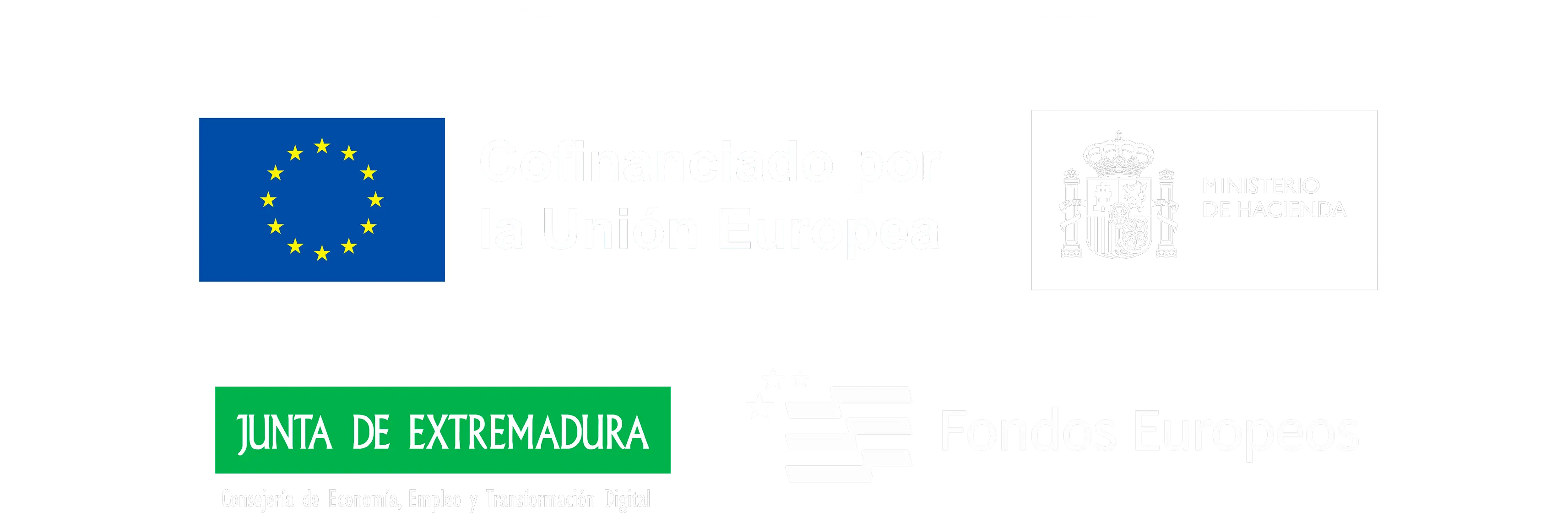 Logotipos de los cofinanciadores del proyecto de Digitalización de las Pymes de Resolut