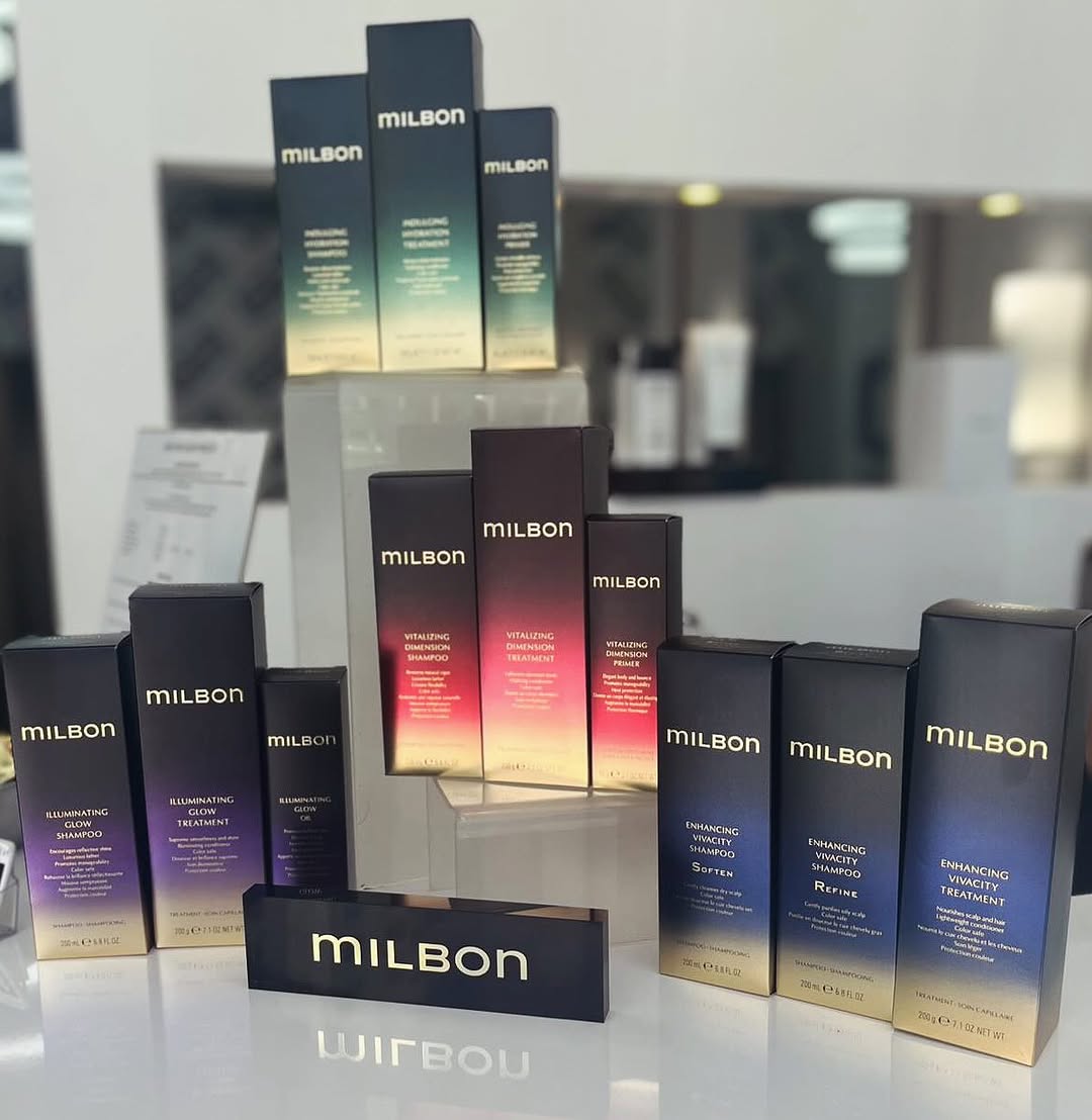 milbon gold line at Nero Hair Salon