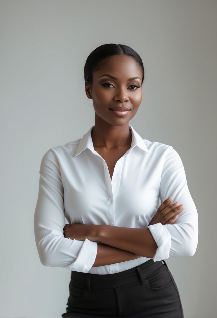 A woman with shoulder-length brown hair and freckles smiles softly. She wears a light gray blazer and white shirt, sitting in a warmly lit room.