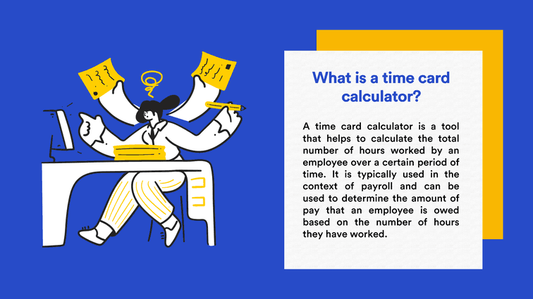 what is a time card calculator