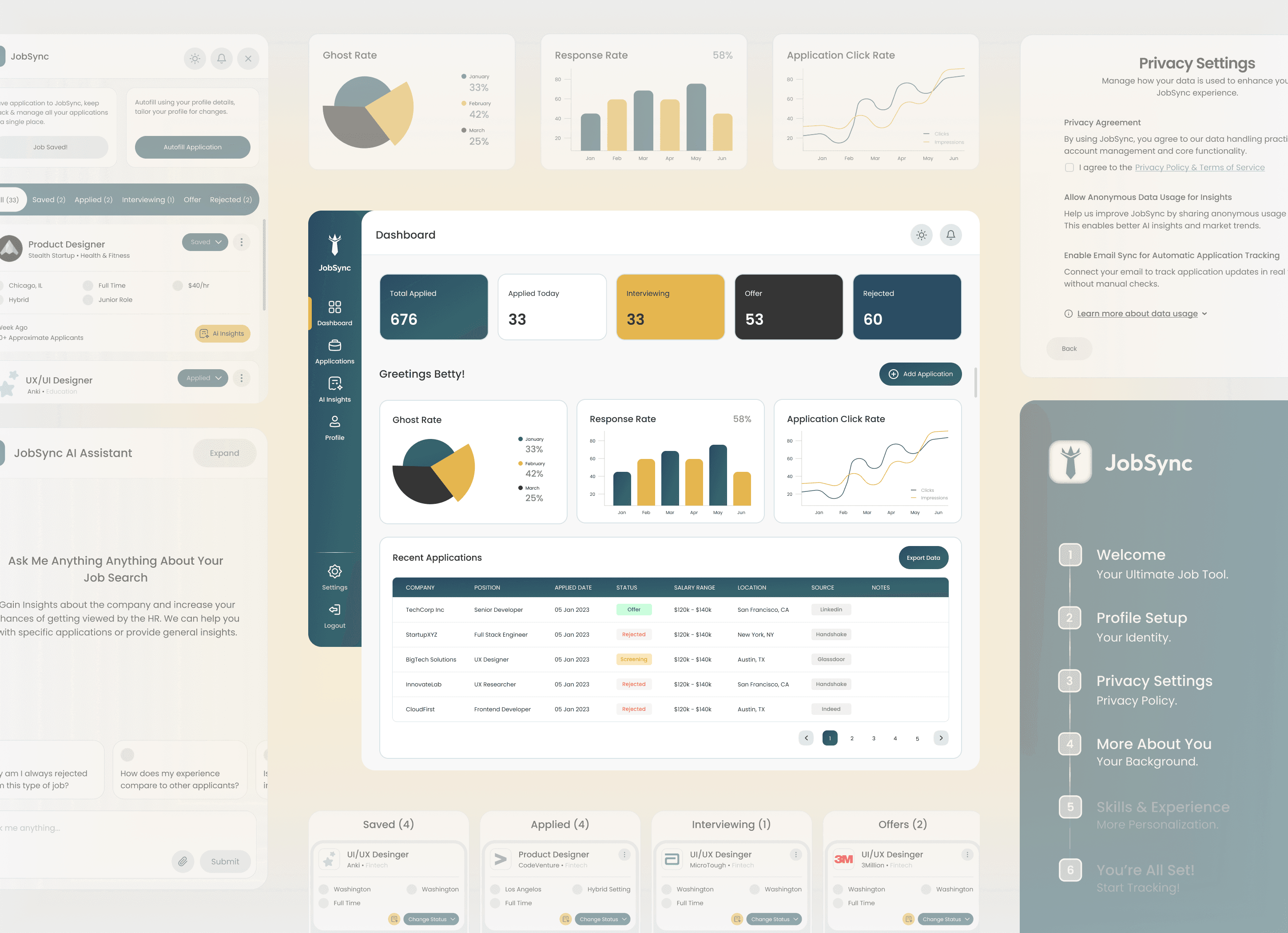 JobSync Screens & Elements Case Study Cover