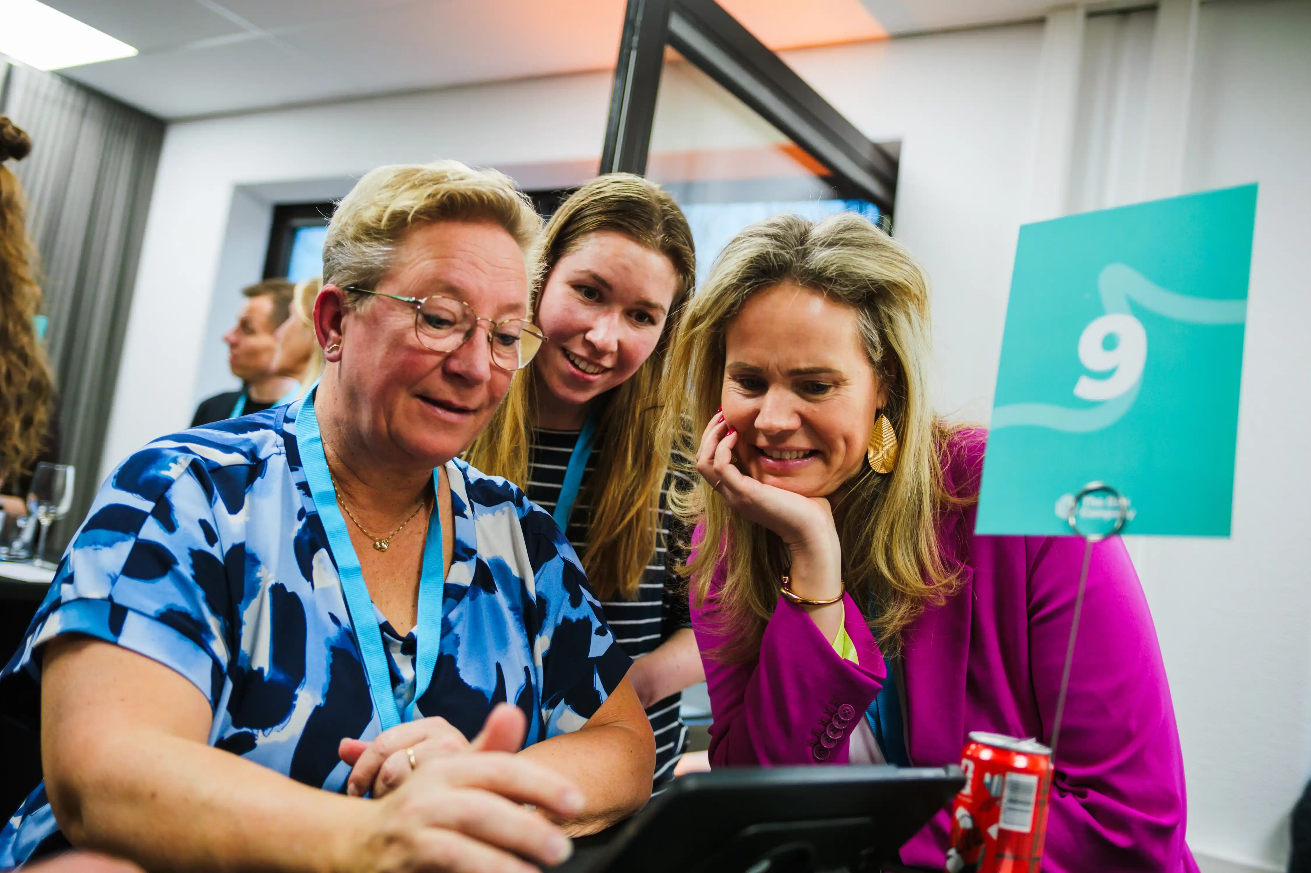 Participants are puzzling during a team-building activity from The Box Company