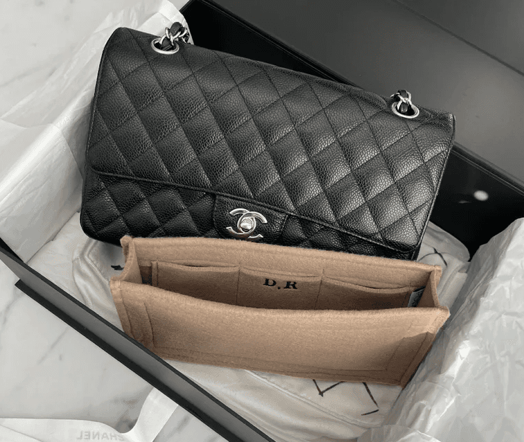 Popona handcrafted organizer fitted inside a premium handbag