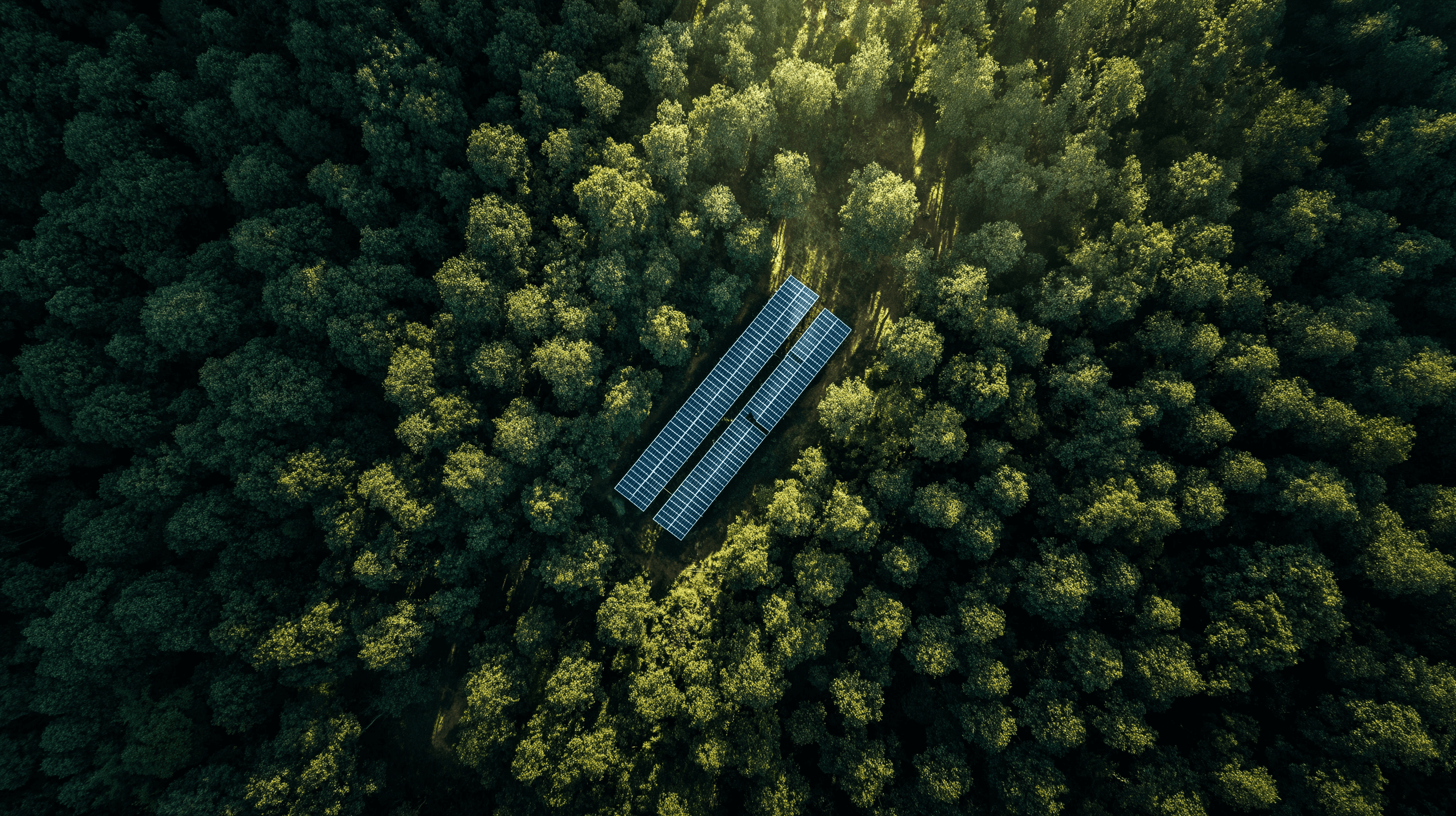 صورة لألواح شمسية مثبتة على سطح منزل حديث في البيئة العربية، ضوء شمس صباحي يعكس ويُشع إحساس الاستقلال الطاقي