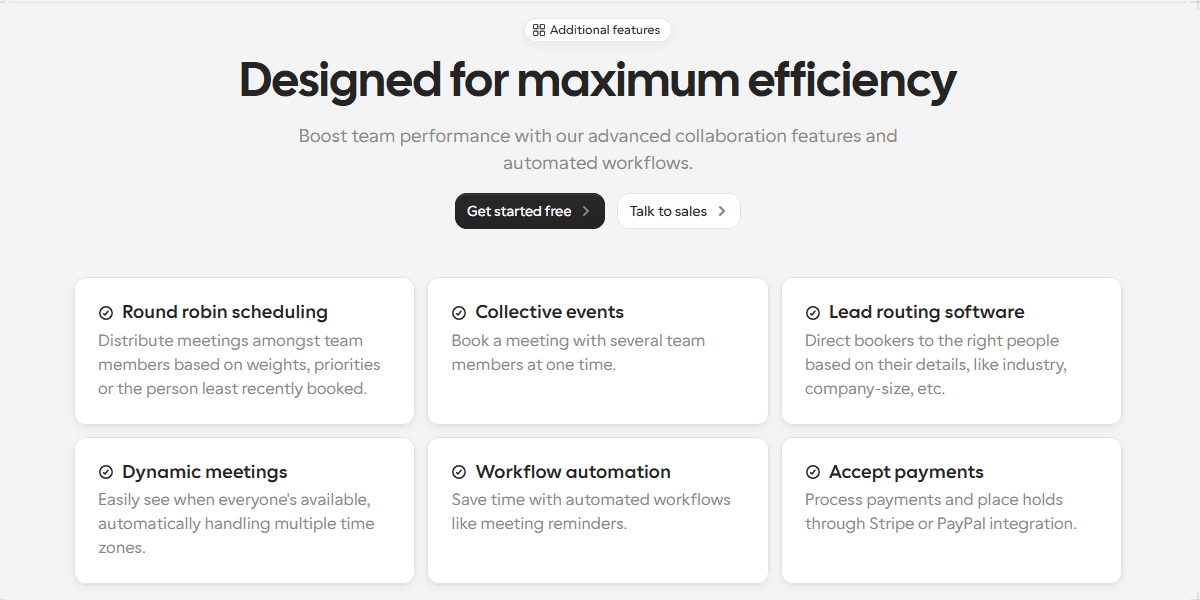 Cal.com: Designed for mazimum efficiency