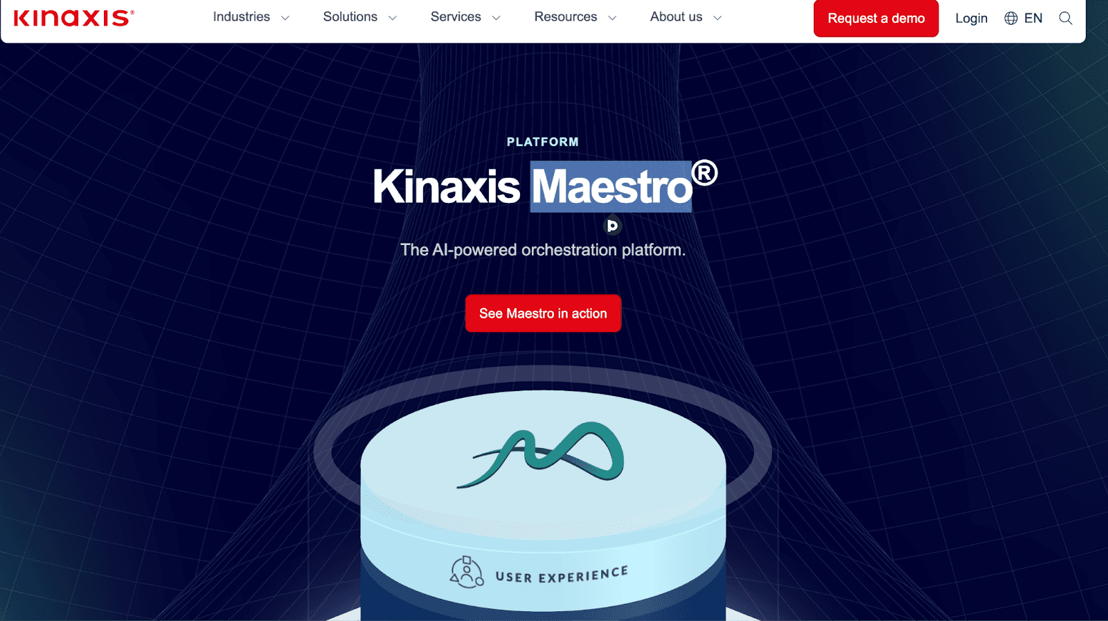 Kinaxis Maestro home page