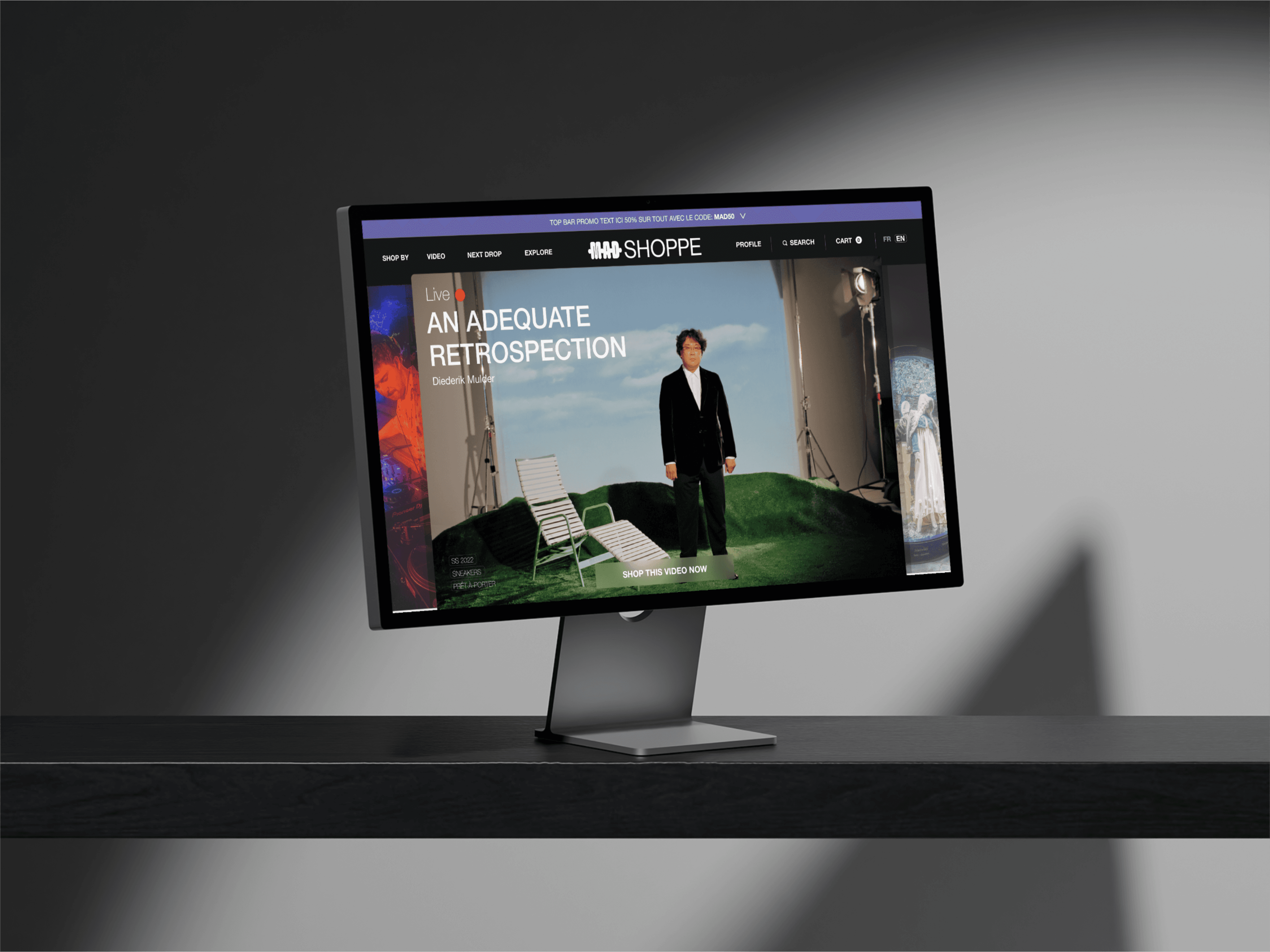 Home page of the MAD Shoppe