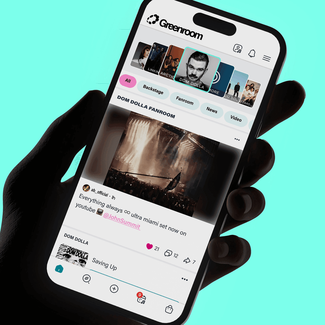 Greenroom App UI
