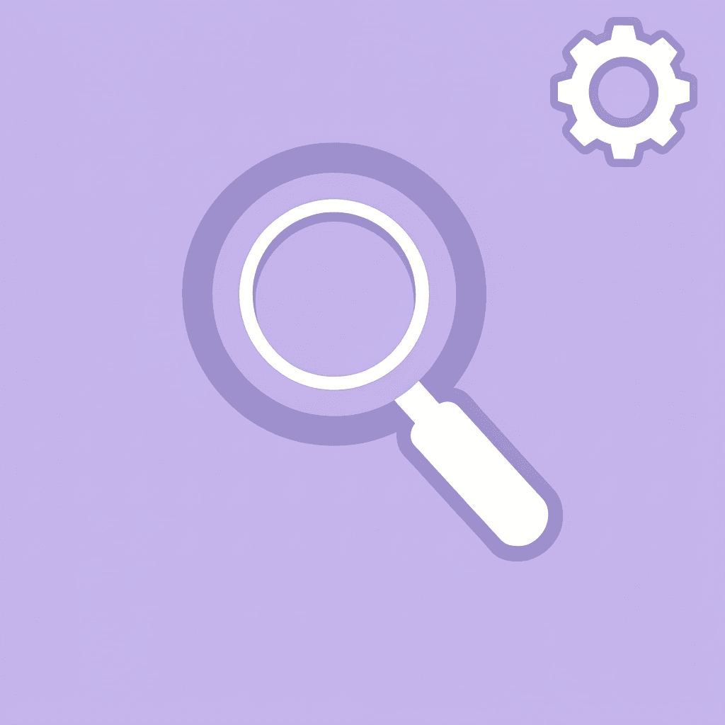 Magnifying glass icon representing detailed analysis and examination of platform reliability