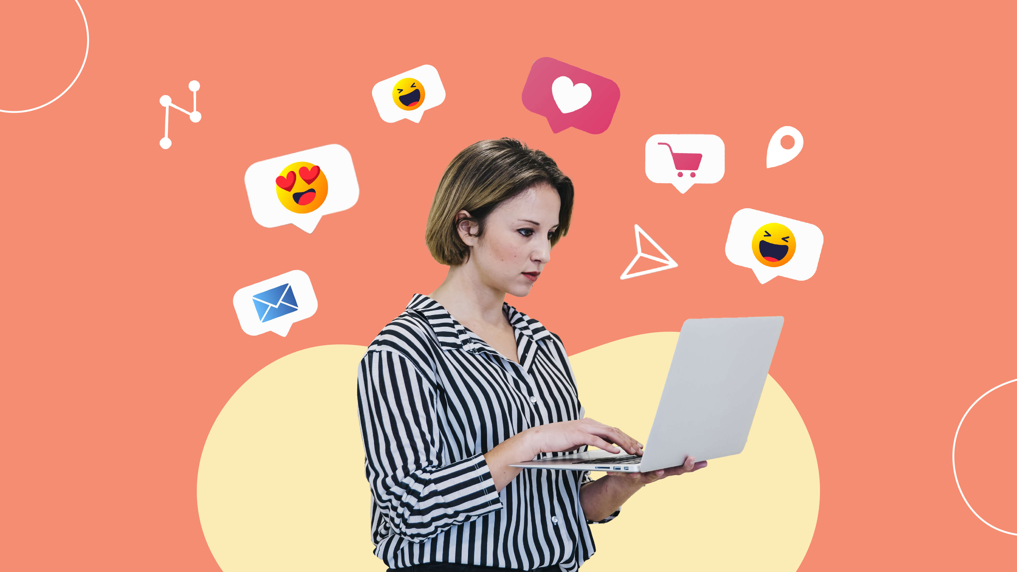 Woman looking at her laptop