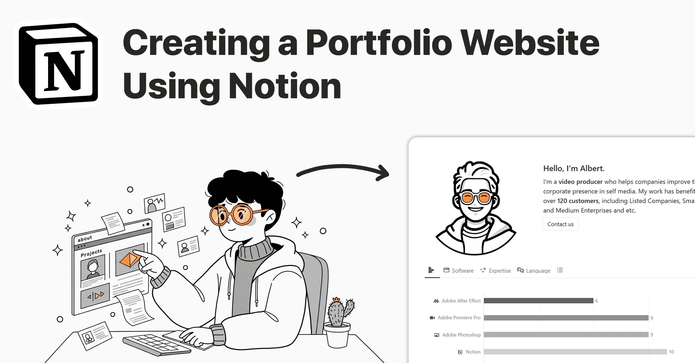 Featured Image of "Creating a Portfolio Website Using Notion"